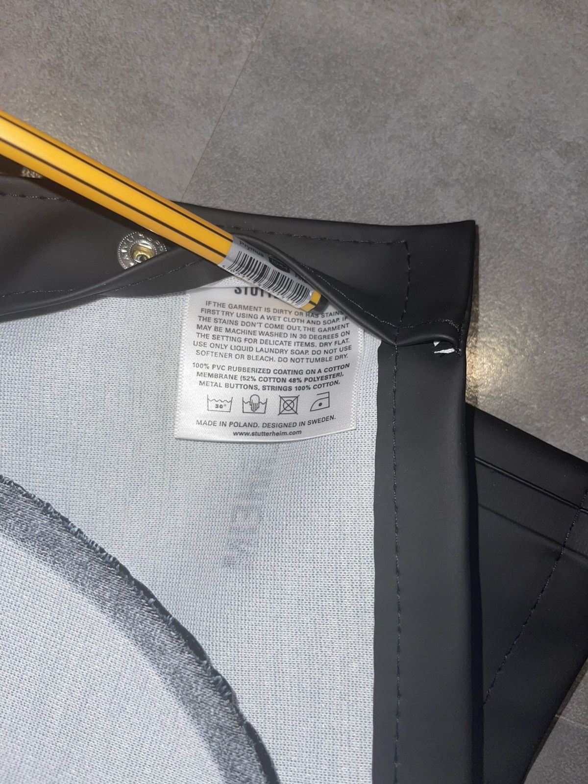 Stutterheim DS! Stutterheim Stadion Black Short Raincoat Size US M / EU 48-50 / 2 - 10 Thumbnail