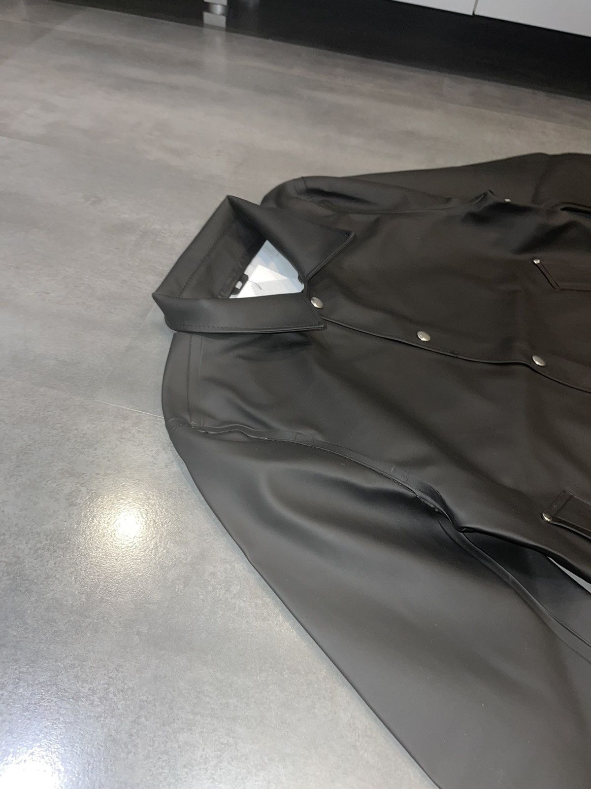 Stutterheim DS! Stutterheim Stadion Black Short Raincoat Size US M / EU 48-50 / 2 - 5 Thumbnail
