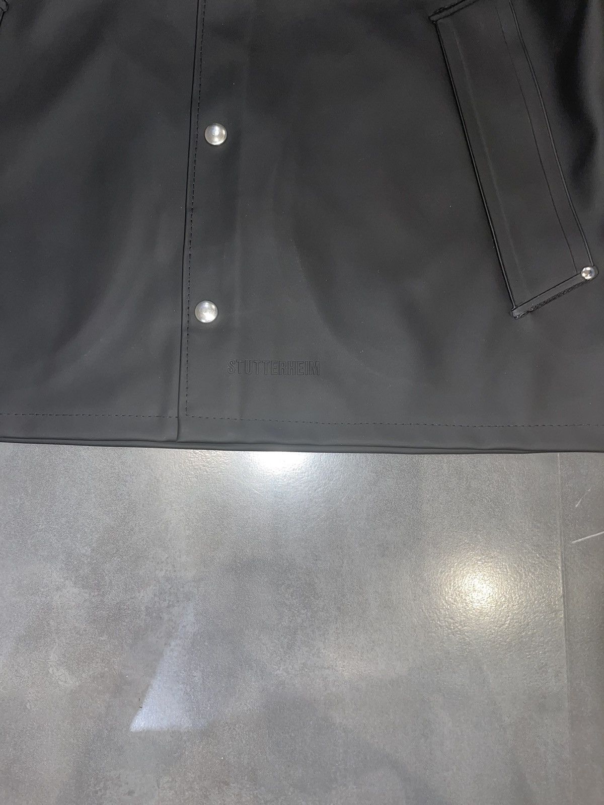 Stutterheim DS! Stutterheim Stadion Black Short Raincoat Size US M / EU 48-50 / 2 - 8 Thumbnail