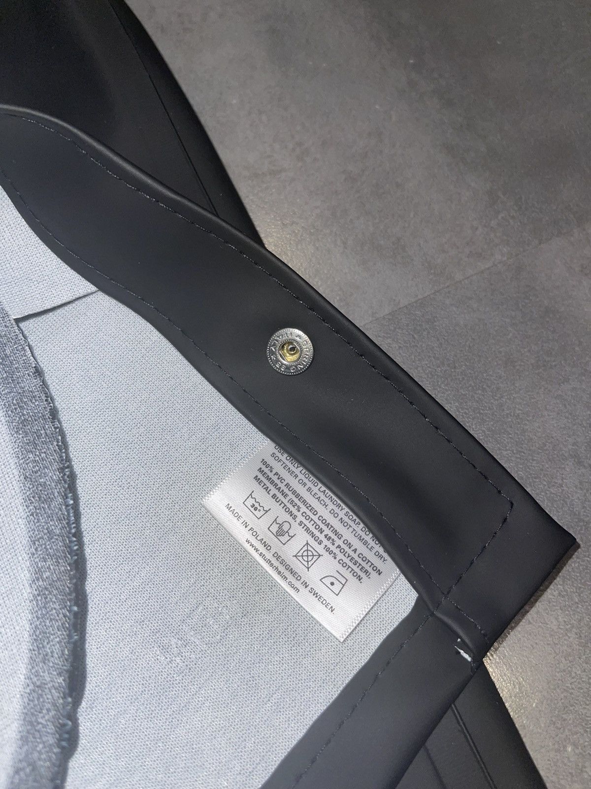 Stutterheim DS! Stutterheim Stadion Black Short Raincoat Size US M / EU 48-50 / 2 - 11 Thumbnail