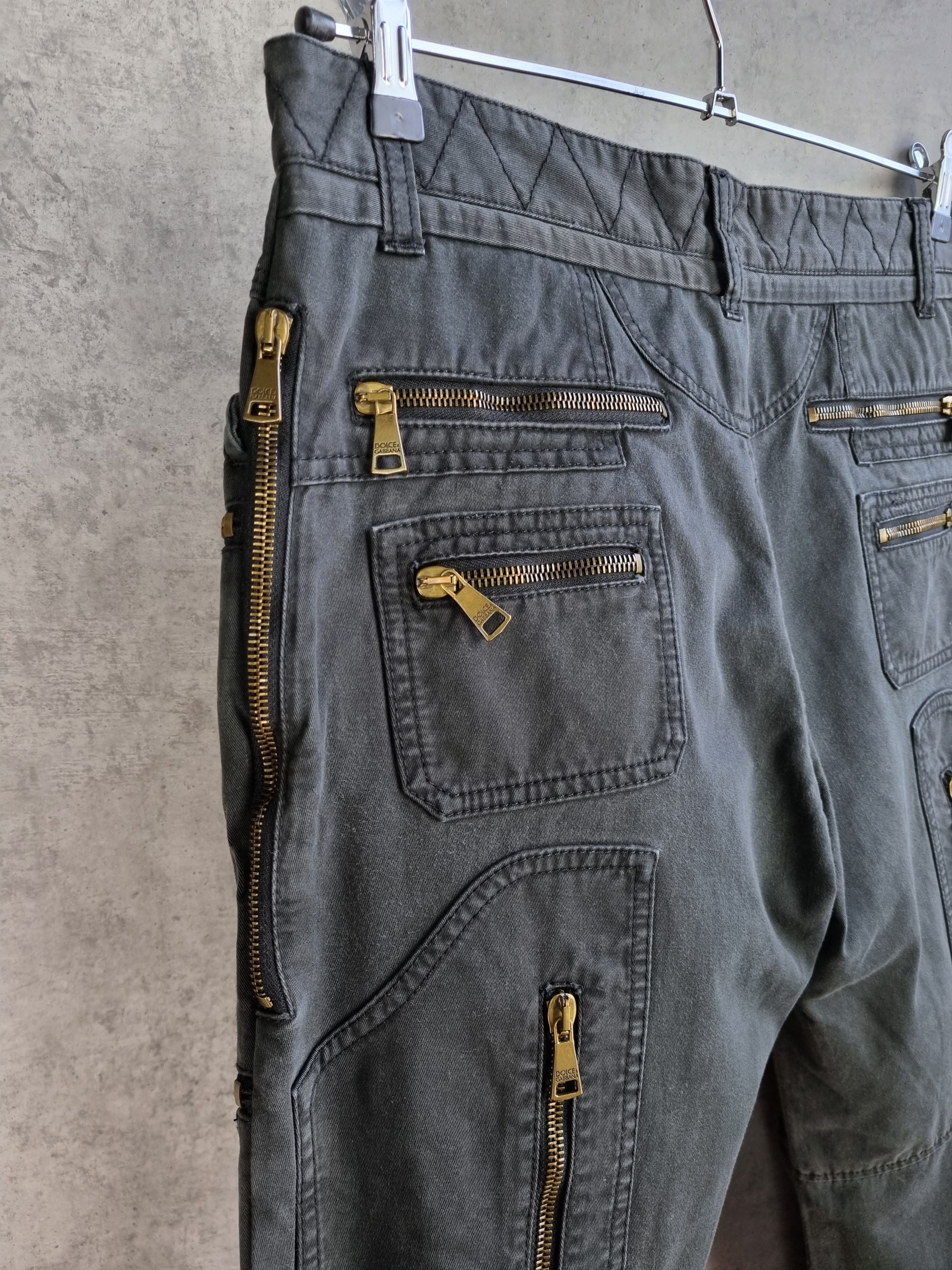 Dolce & Gabbana × Vintage Early '00 rare Multi Pockets Dolce & Gabbana Aviator Pants Size US 30 / EU 46 - 8 Thumbnail