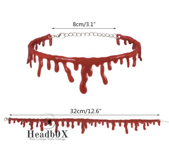 Other Halloween Blood Chokers Necklaces Size ONE SIZE - 6 Thumbnail