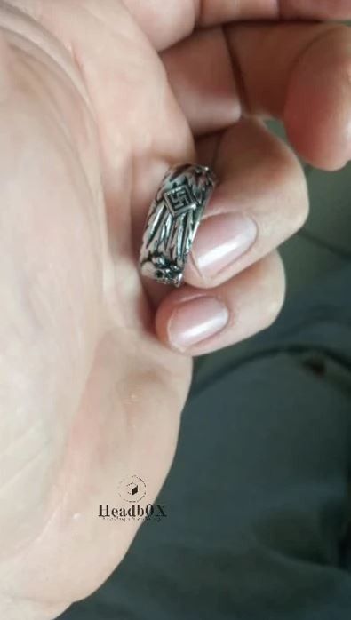 Jewelry Carved Skull Personality Ring Size ONE SIZE - 3 Thumbnail