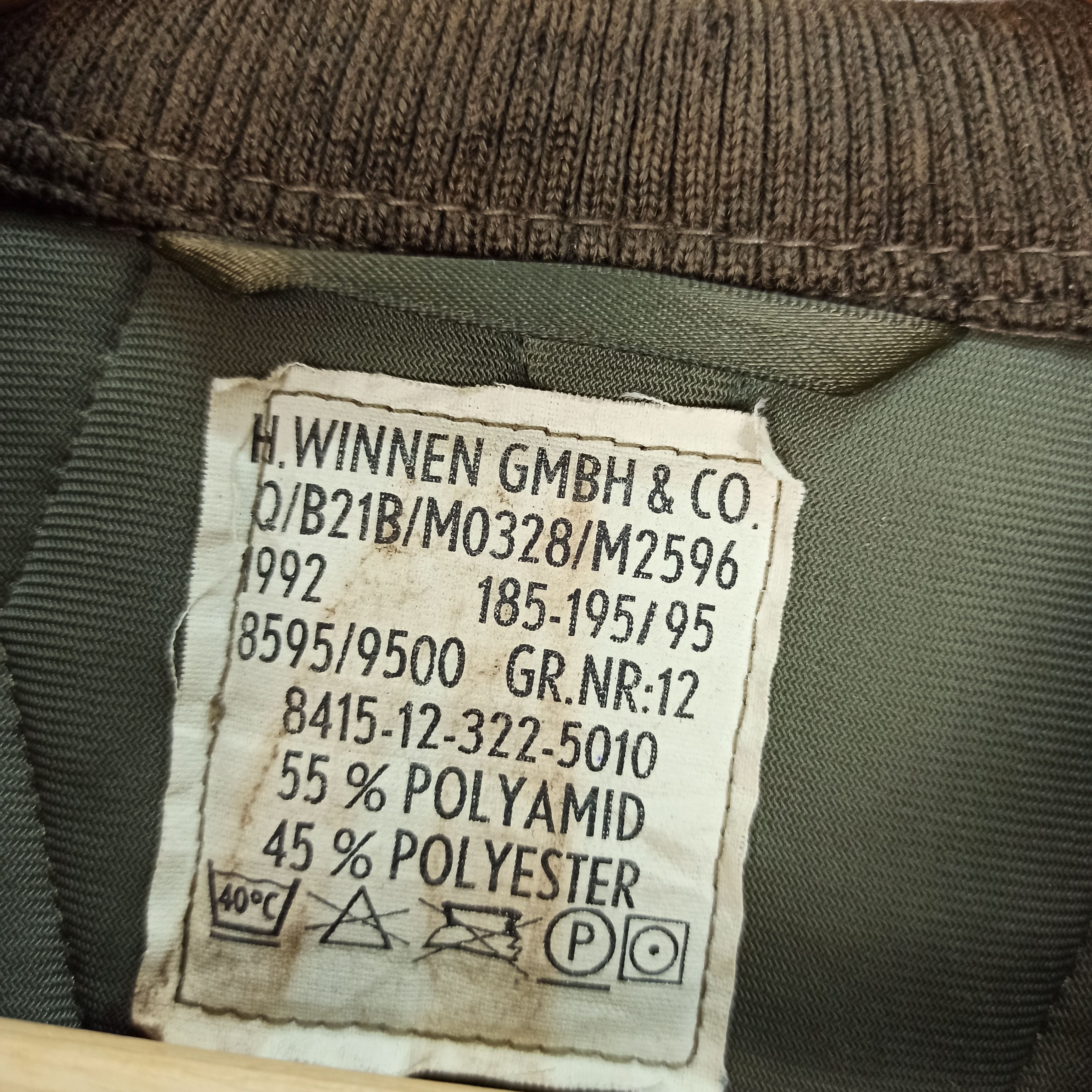 Vintage Rare🔥 80's Military Germany H.WINNEN GMBH & CO Jacket Parka Size US XL / EU 56 / 4 - 12 Thumbnail
