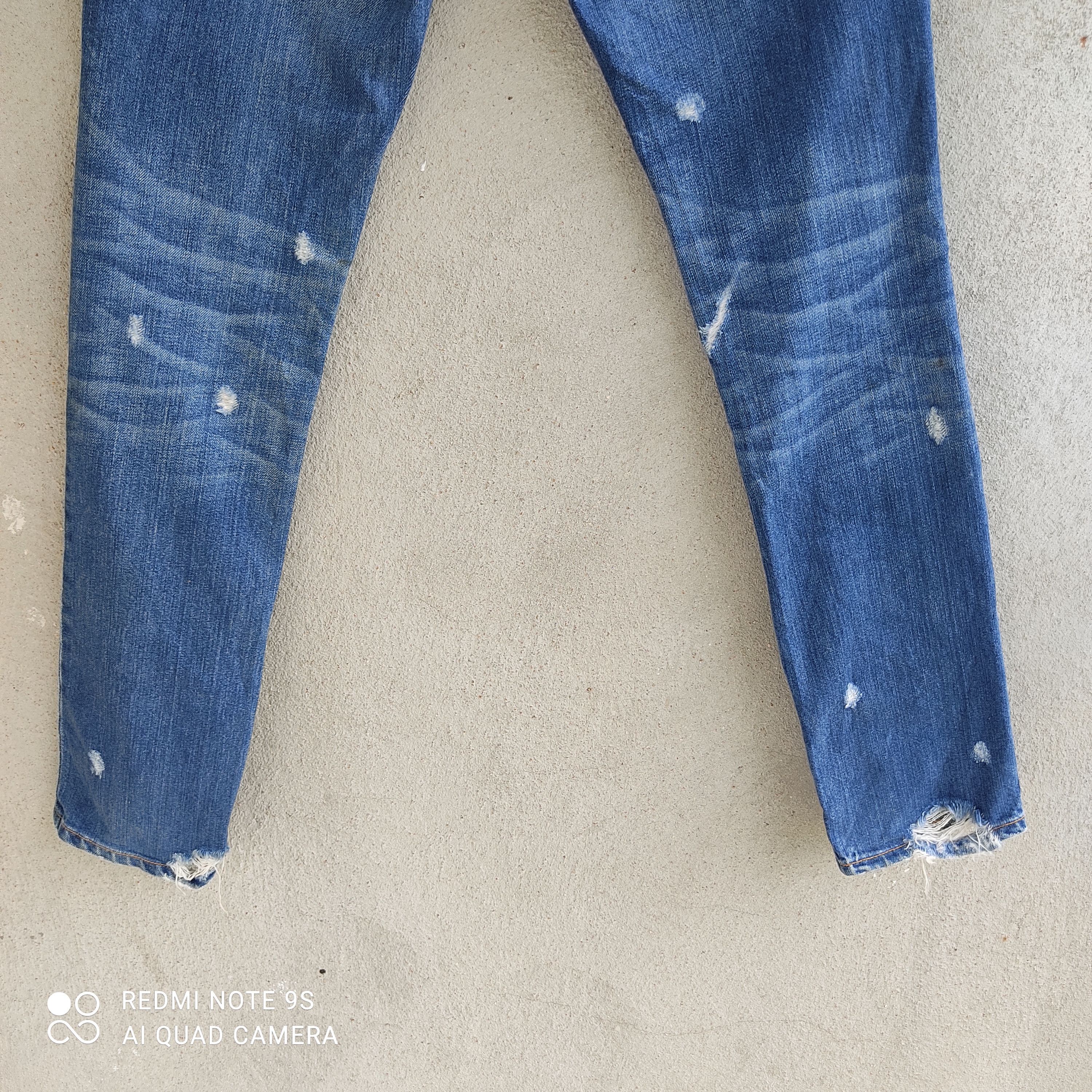 Issey Miyake Issey Miyake Sunaokuwahara Buckleback Distressed Denime Size 32" / US 10 / IT 46 - 18 Thumbnail