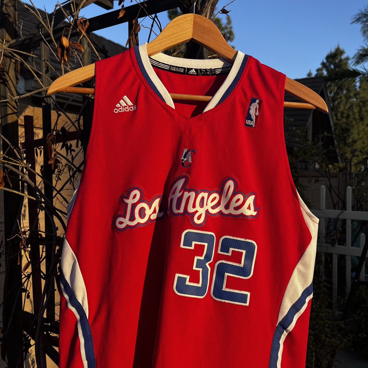 Vintage Blake Griffin LA Clippers Jersey Shirt Red Large Youth XL Adidas