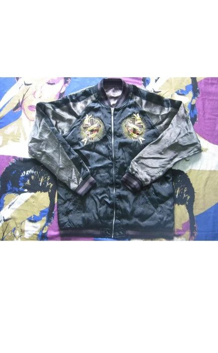 Japanese Brand ARCHIVAL SUKAJAN SOUVENIR JACKET EMBROIDERY SKULL JUNK STAR Size US L / EU 52-54 / 3 - 5 Thumbnail