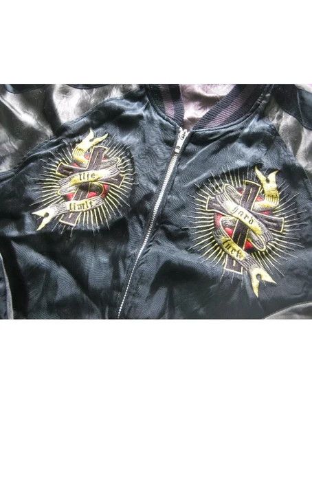 Japanese Brand ARCHIVAL SUKAJAN SOUVENIR JACKET EMBROIDERY SKULL JUNK STAR Size US L / EU 52-54 / 3 - 4 Thumbnail