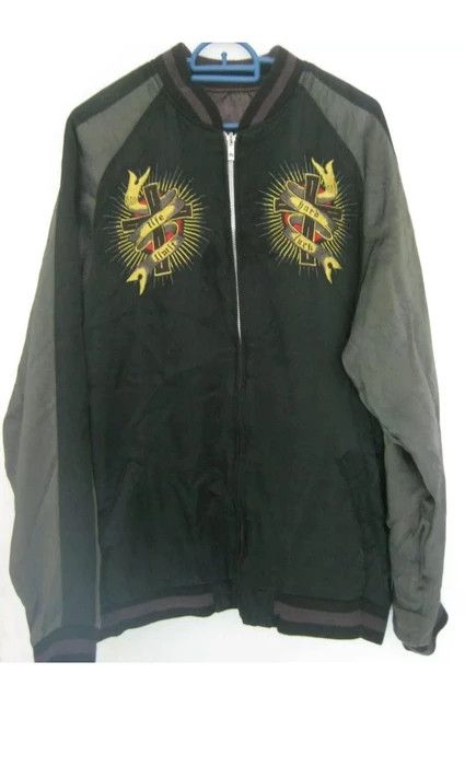 Japanese Brand ARCHIVAL SUKAJAN SOUVENIR JACKET EMBROIDERY SKULL JUNK STAR Size US L / EU 52-54 / 3 - 8 Thumbnail