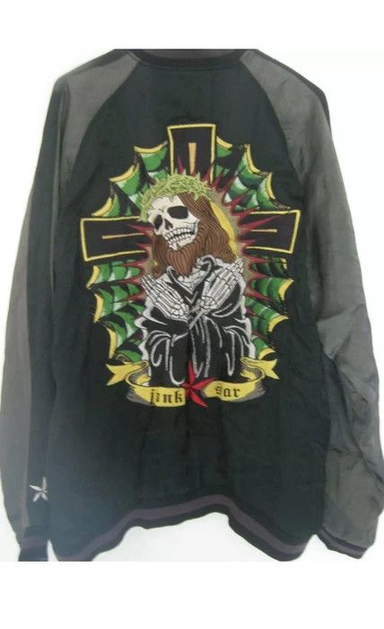 Japanese Brand ARCHIVAL SUKAJAN SOUVENIR JACKET EMBROIDERY SKULL JUNK STAR Size US L / EU 52-54 / 3 - 1 Thumbnail