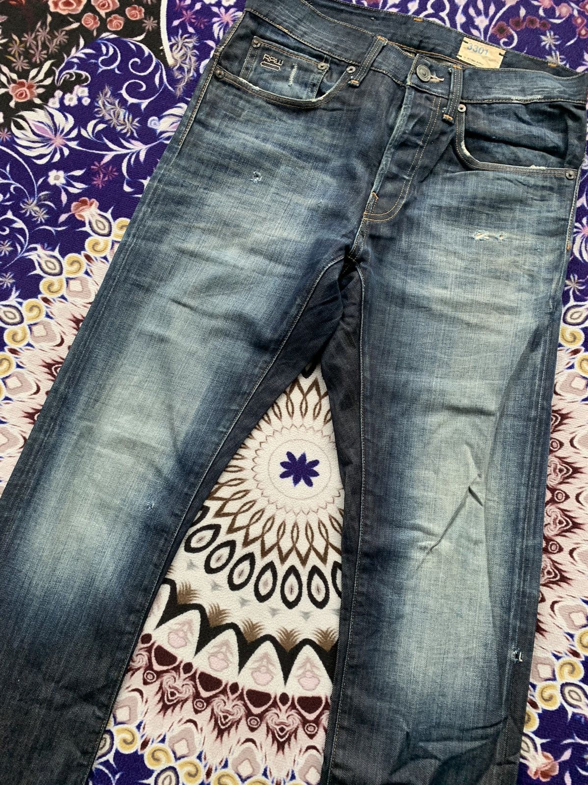 G-Star G Star Raw Distressed Denim Size US 31 - 4 Thumbnail