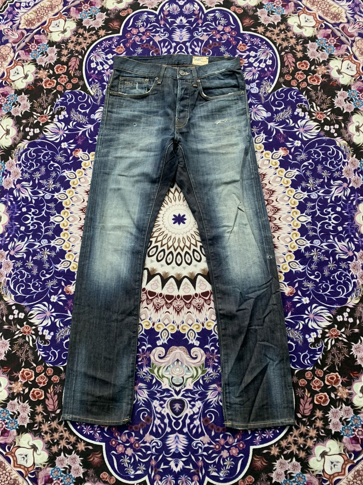 G-Star G Star Raw Distressed Denim Size US 31 - 1 Thumbnail
