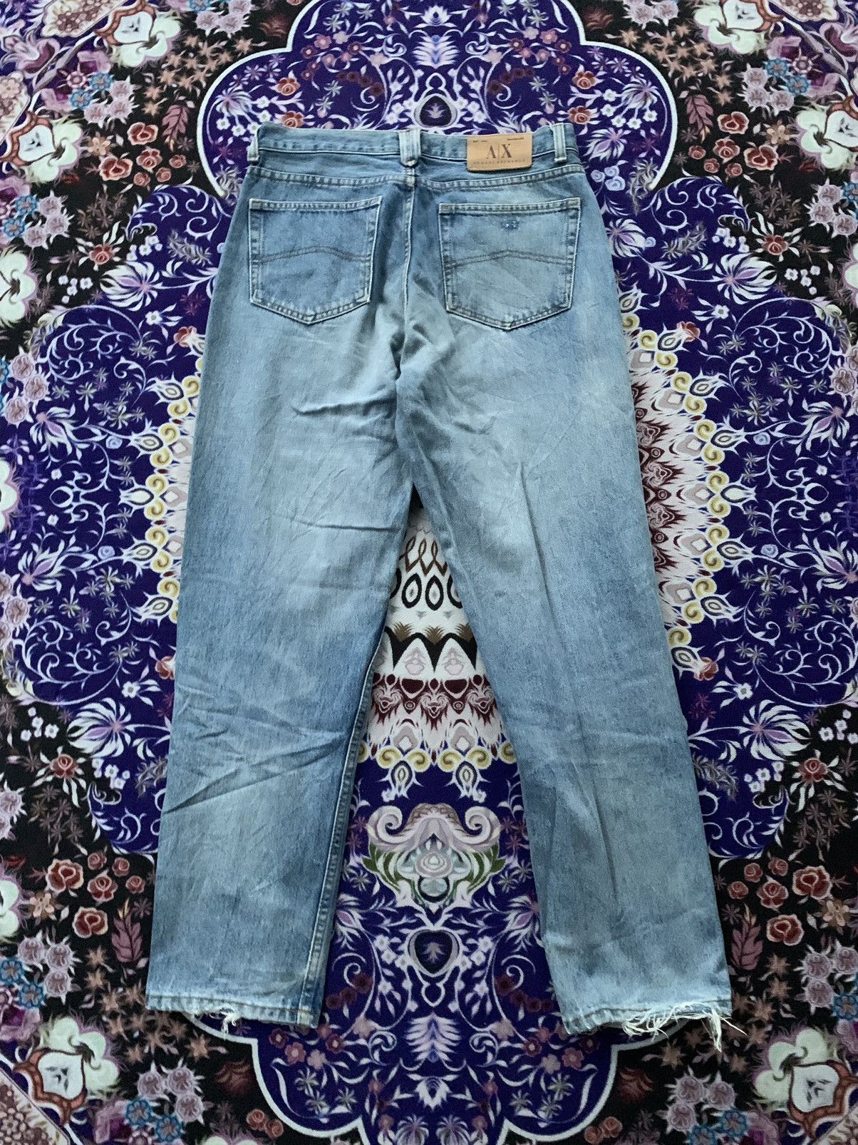 Armani Exchange Vintage Armani Exchange Distressed Denim Size US 33 - 8 Thumbnail