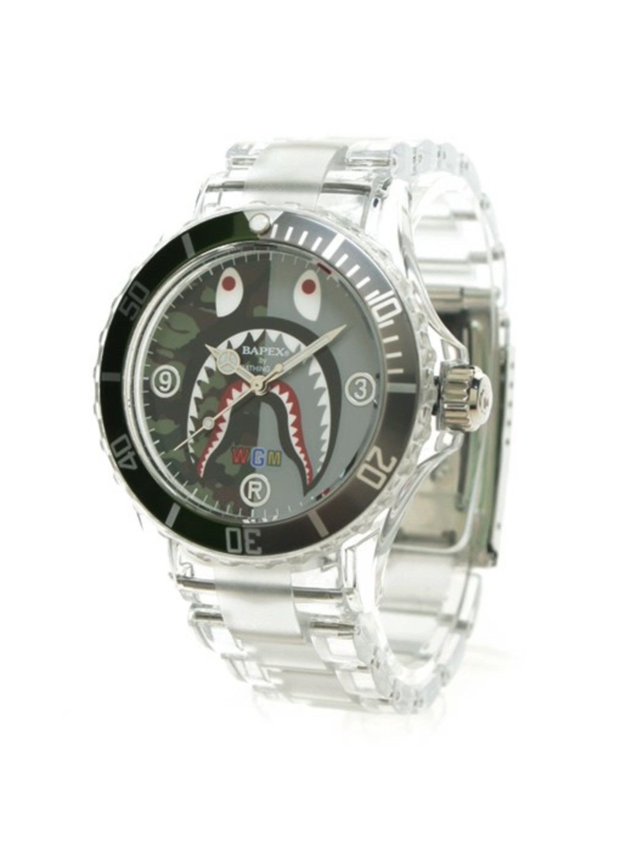 Shark Camo shops Bapex “Clear” Watch