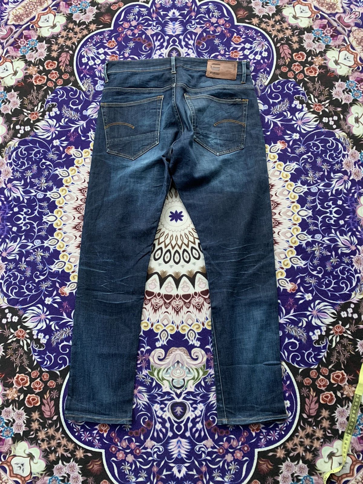 Designer G Star Raw Tapered Distressed Denim Size US 35 - 10 Thumbnail