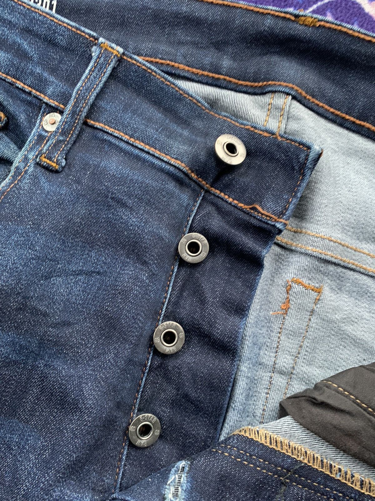 Designer G Star Raw Tapered Distressed Denim Size US 35 - 4 Thumbnail