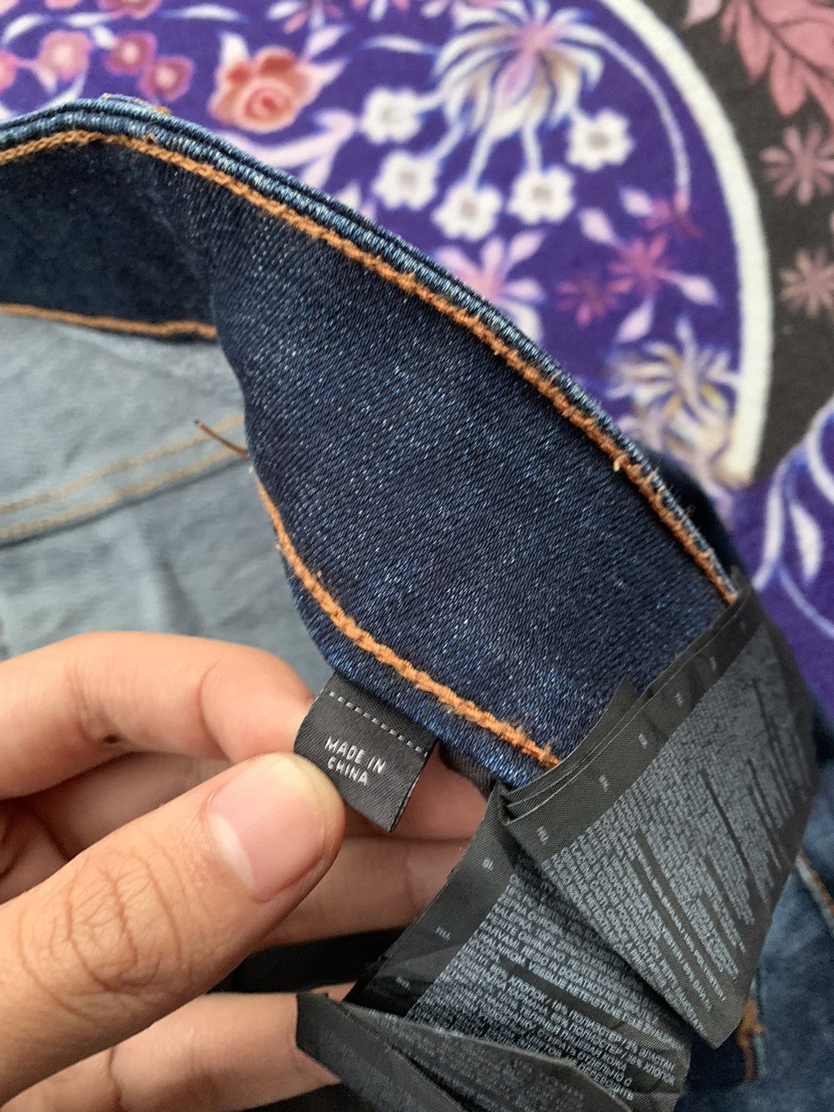 Designer G Star Raw Tapered Distressed Denim Size US 35 - 6 Thumbnail
