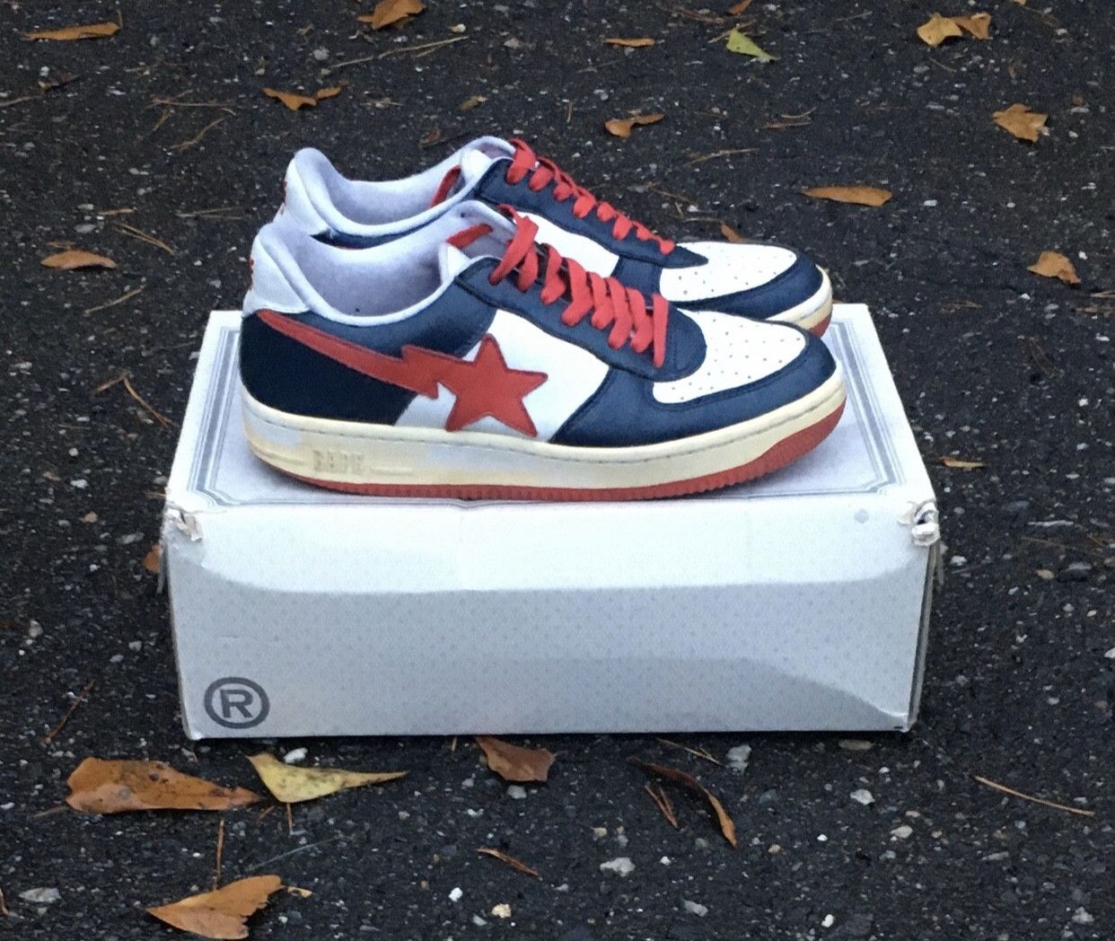 Bape Bape low top bapestas Size US 10.5 / EU 43-44 - 4 Thumbnail