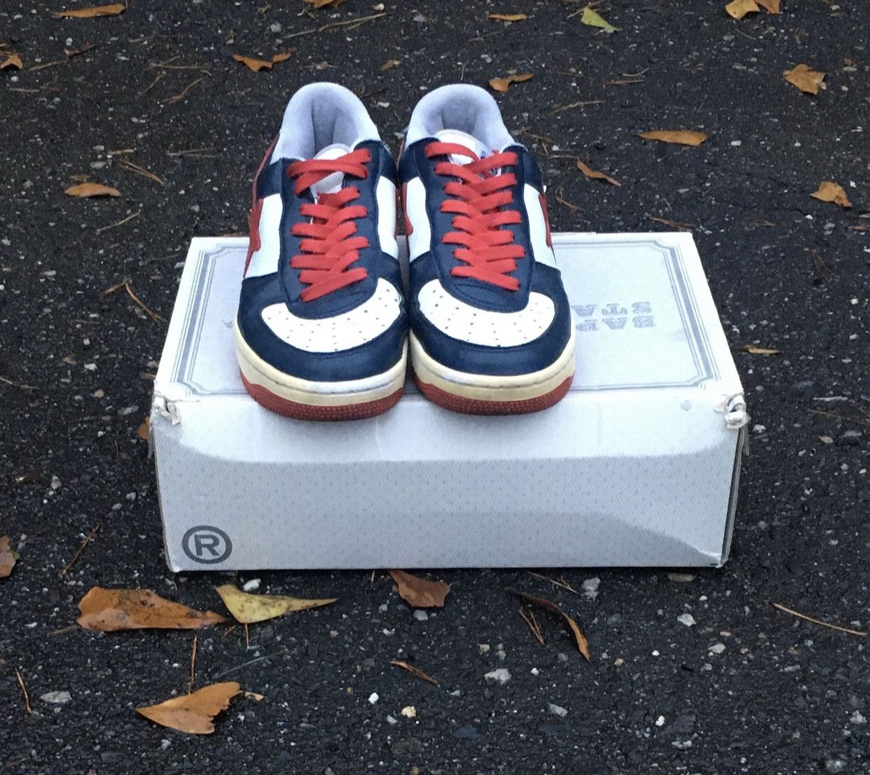 Bape Bape low top bapestas Size US 10.5 / EU 43-44 - 2 Thumbnail