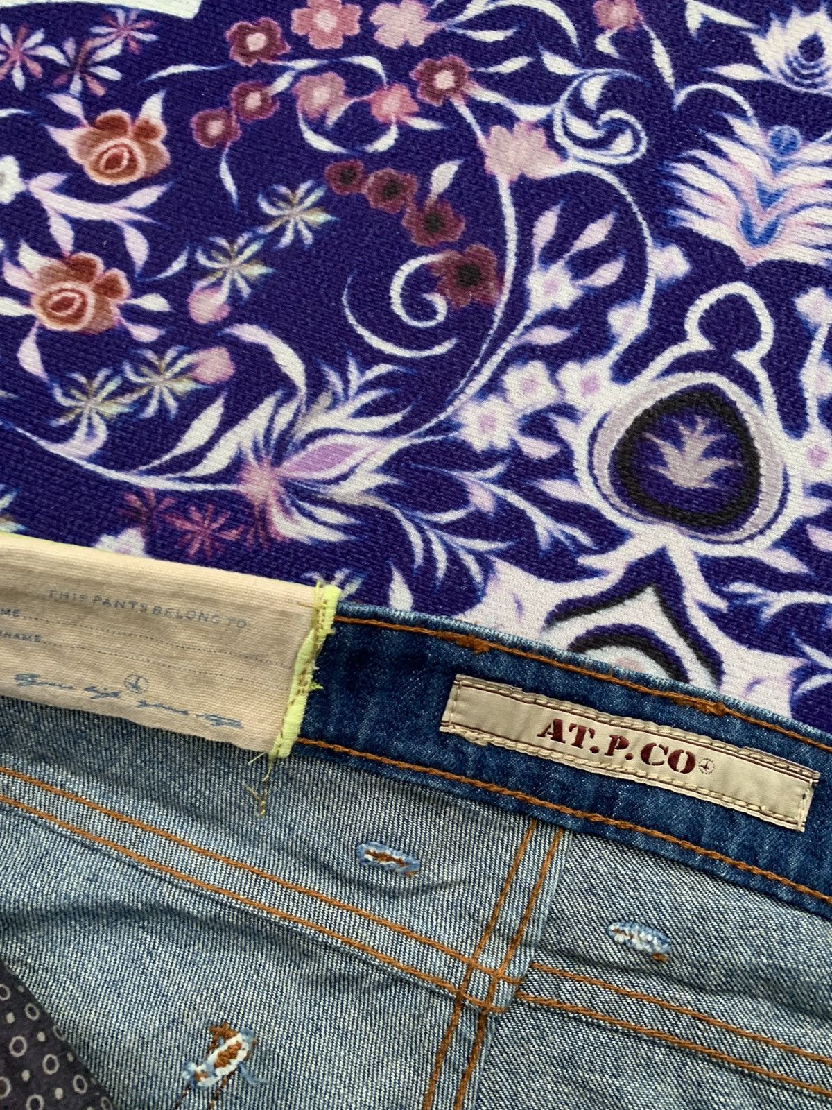 AT.P.CO × Designer AT.P.CO Italy Distressed Denim Size US 33 - 4 Thumbnail