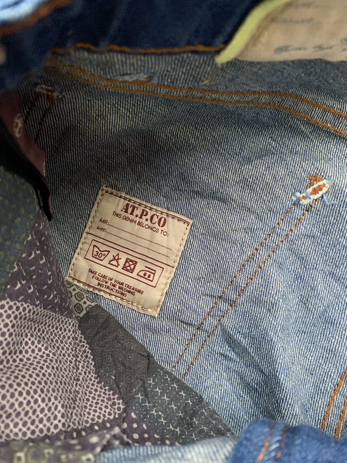 AT.P.CO × Designer AT.P.CO Italy Distressed Denim Size US 33 - 6 Thumbnail