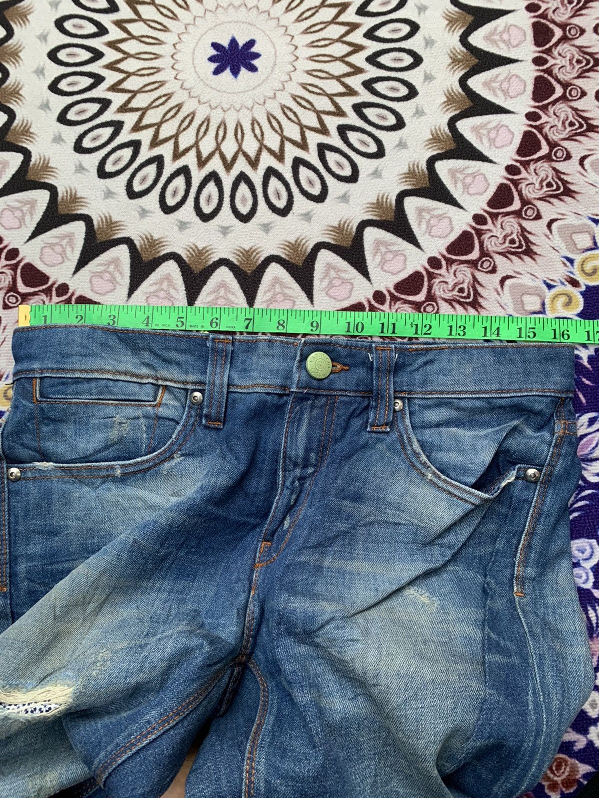 AT.P.CO × Designer AT.P.CO Italy Distressed Denim Size US 33 - 15 Thumbnail