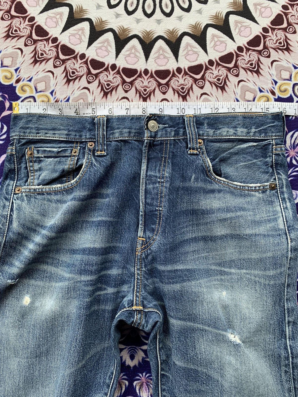 Other Vintage Levis 501 Distresed Denim Size US 32 / EU 48 - 14 Thumbnail