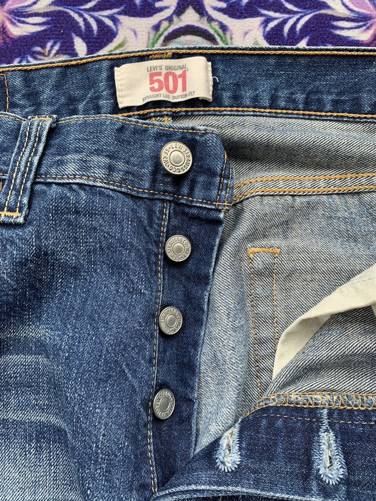 Other Vintage Levis 501 Distresed Denim Size US 32 / EU 48 - 5 Thumbnail