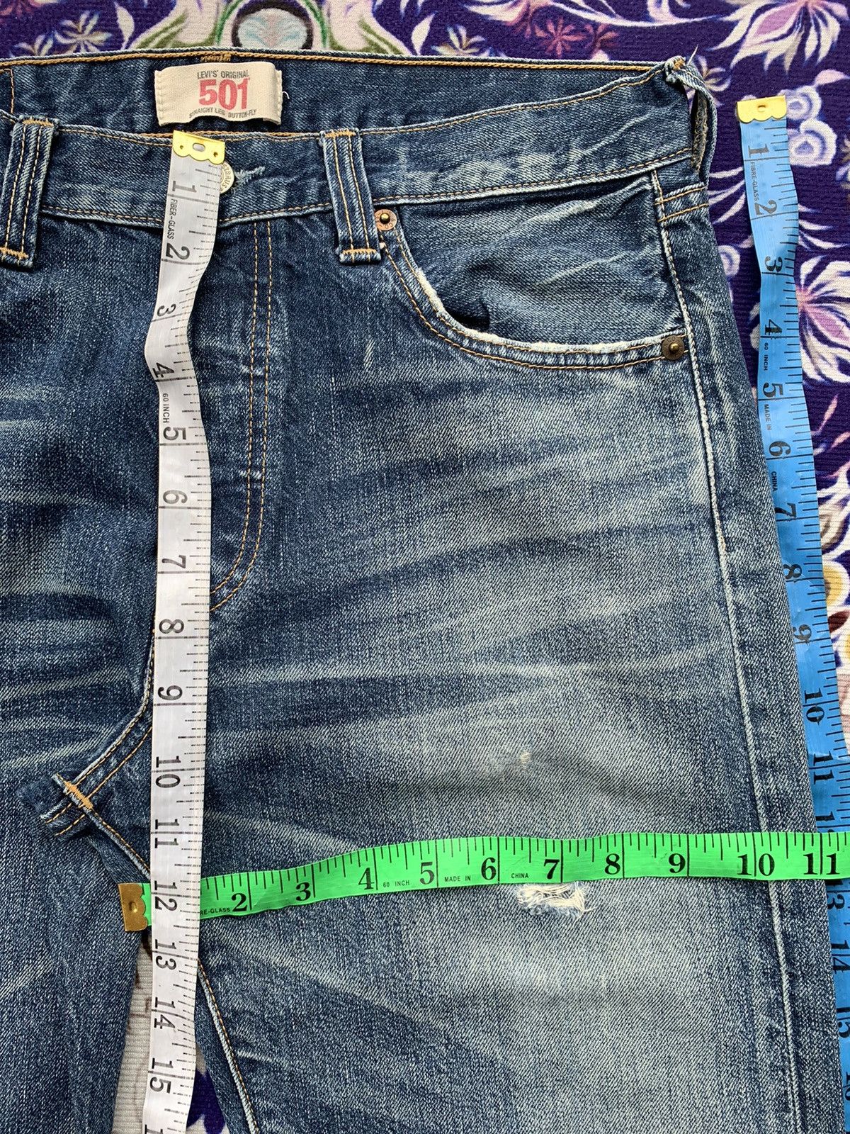 Other Vintage Levis 501 Distresed Denim Size US 32 / EU 48 - 13 Thumbnail