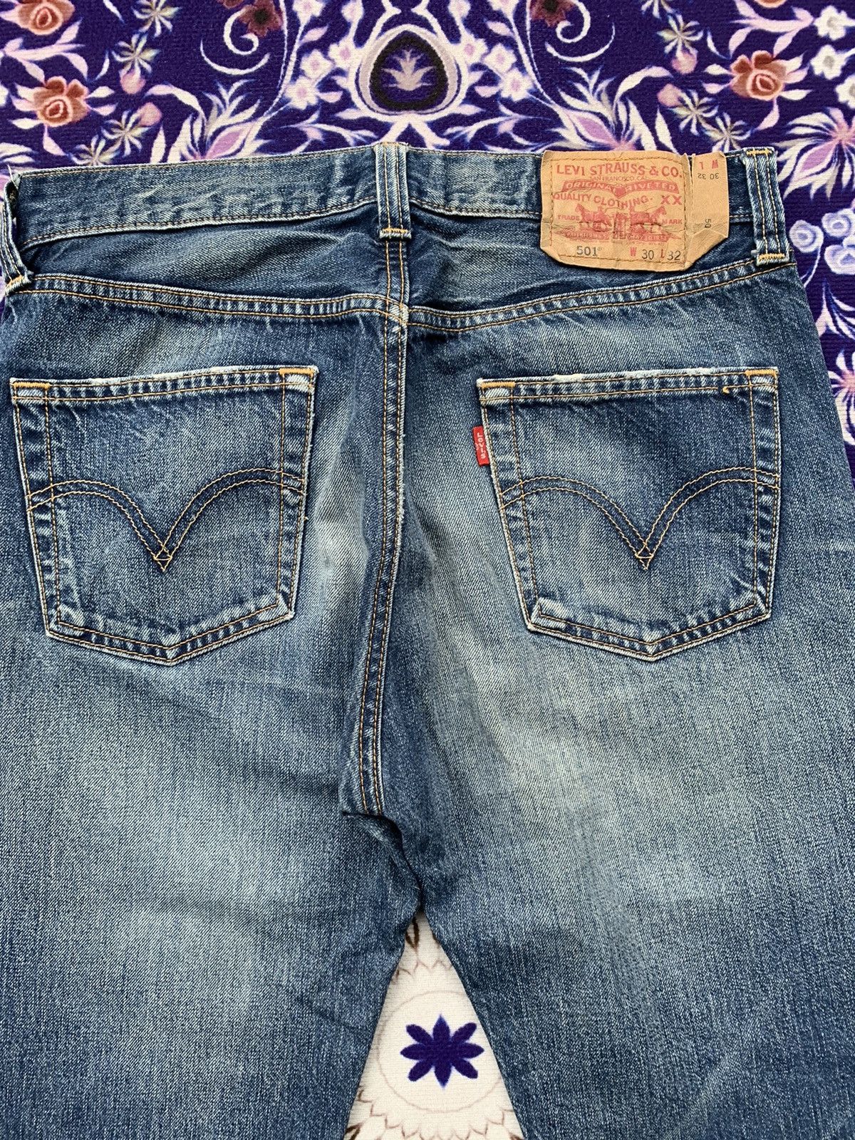 Other Vintage Levis 501 Distresed Denim Size US 32 / EU 48 - 10 Thumbnail