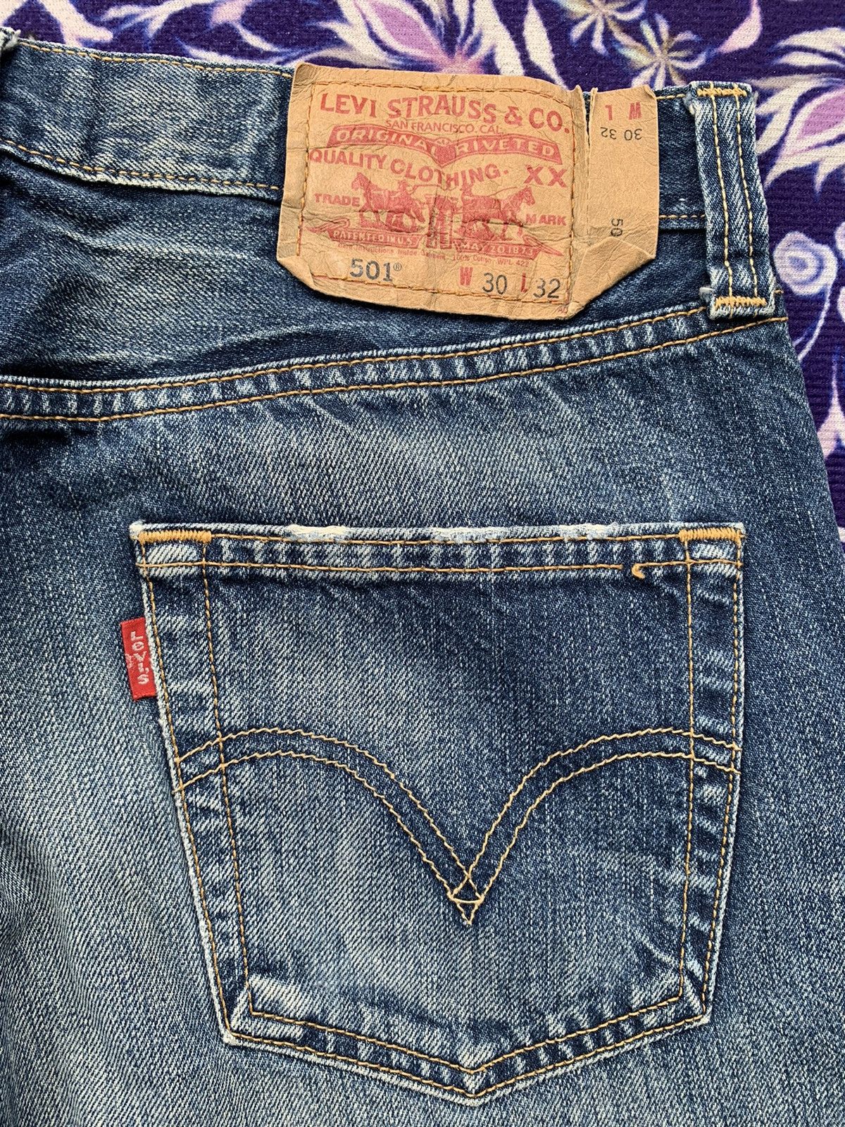 Other Vintage Levis 501 Distresed Denim Size US 32 / EU 48 - 11 Thumbnail
