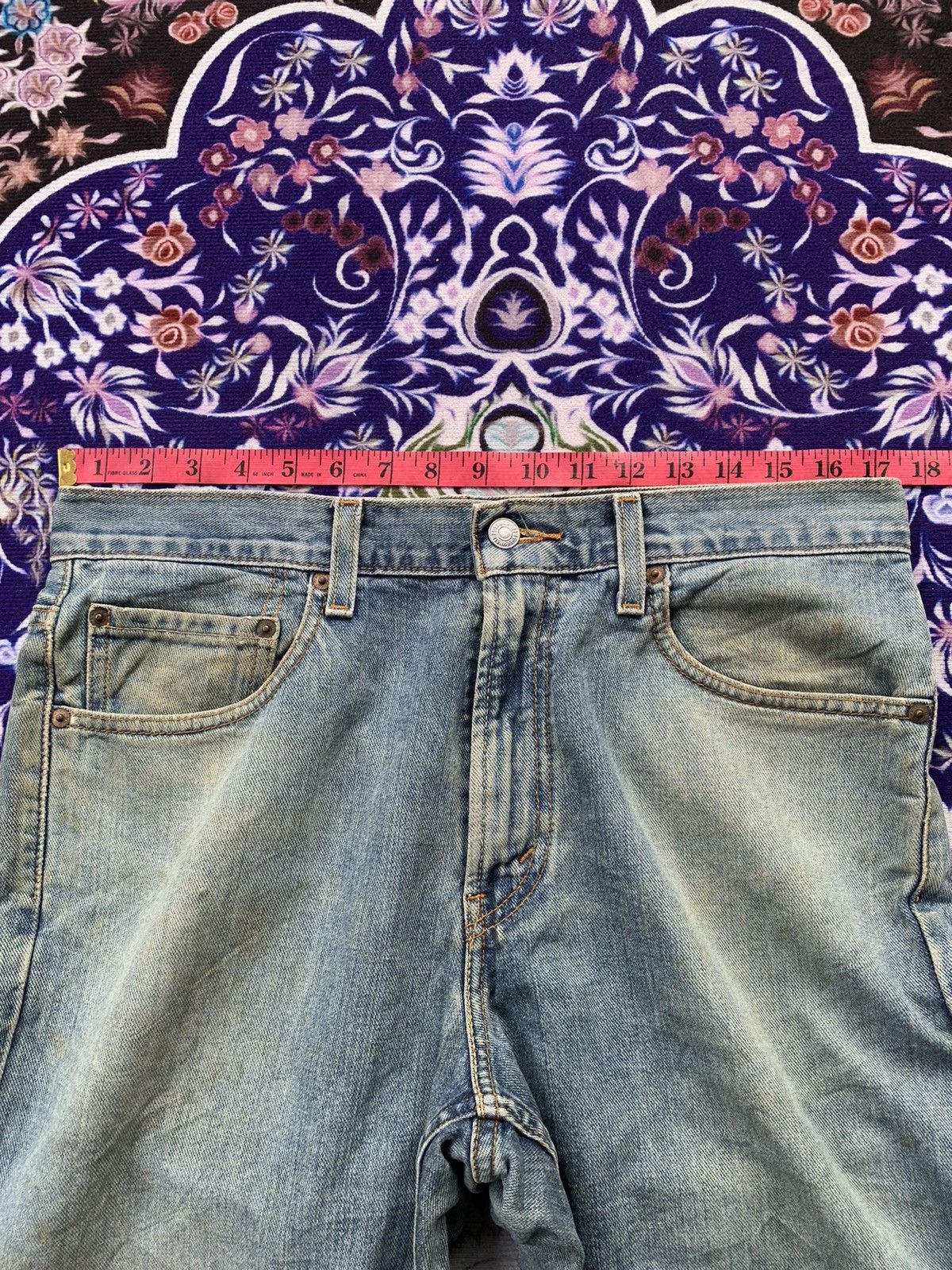 Levi's Vintage Levis 505 Faded Wash Denim Size US 35 - 13 Thumbnail