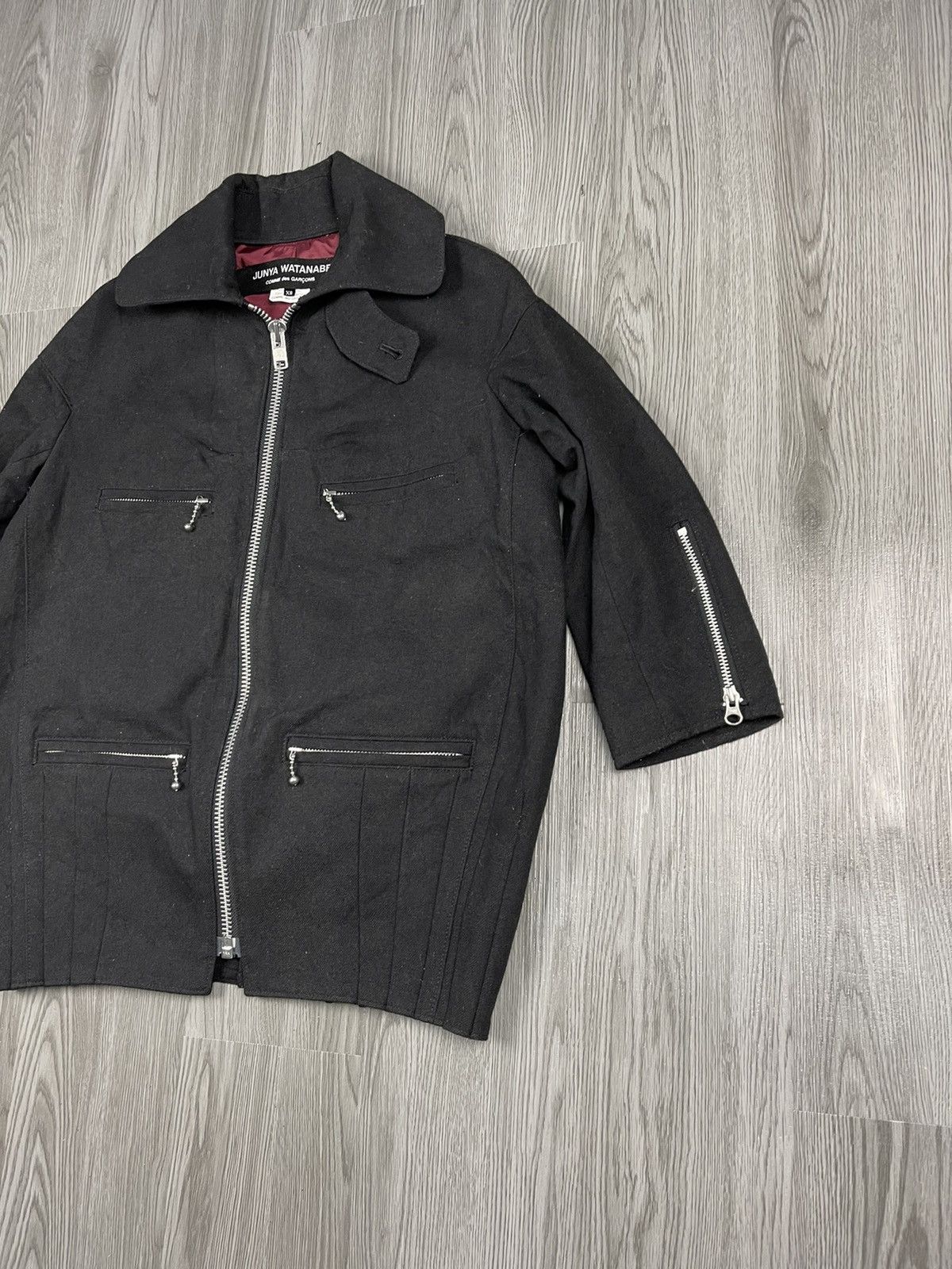 Junya Watanabe AD2011 COMME DES GARÇONS JUNYA WATANABE PLEATED JACKET Size XS / US 0-2 / IT 36-38 - 4 Thumbnail