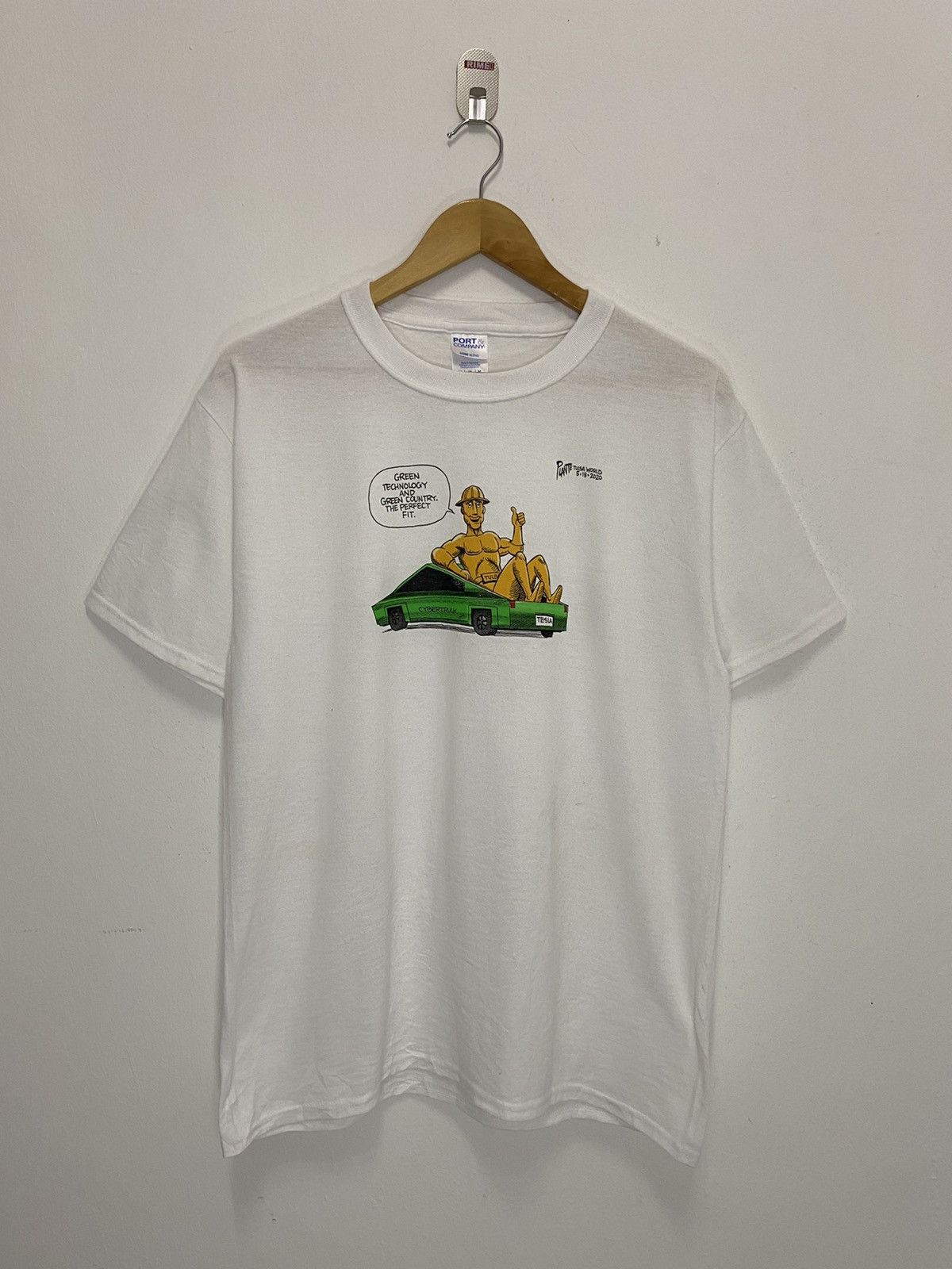 Vintage Tesla Big Print Promo T-Shirt Size US M / EU 48-50 / 2 - 2 Thumbnail