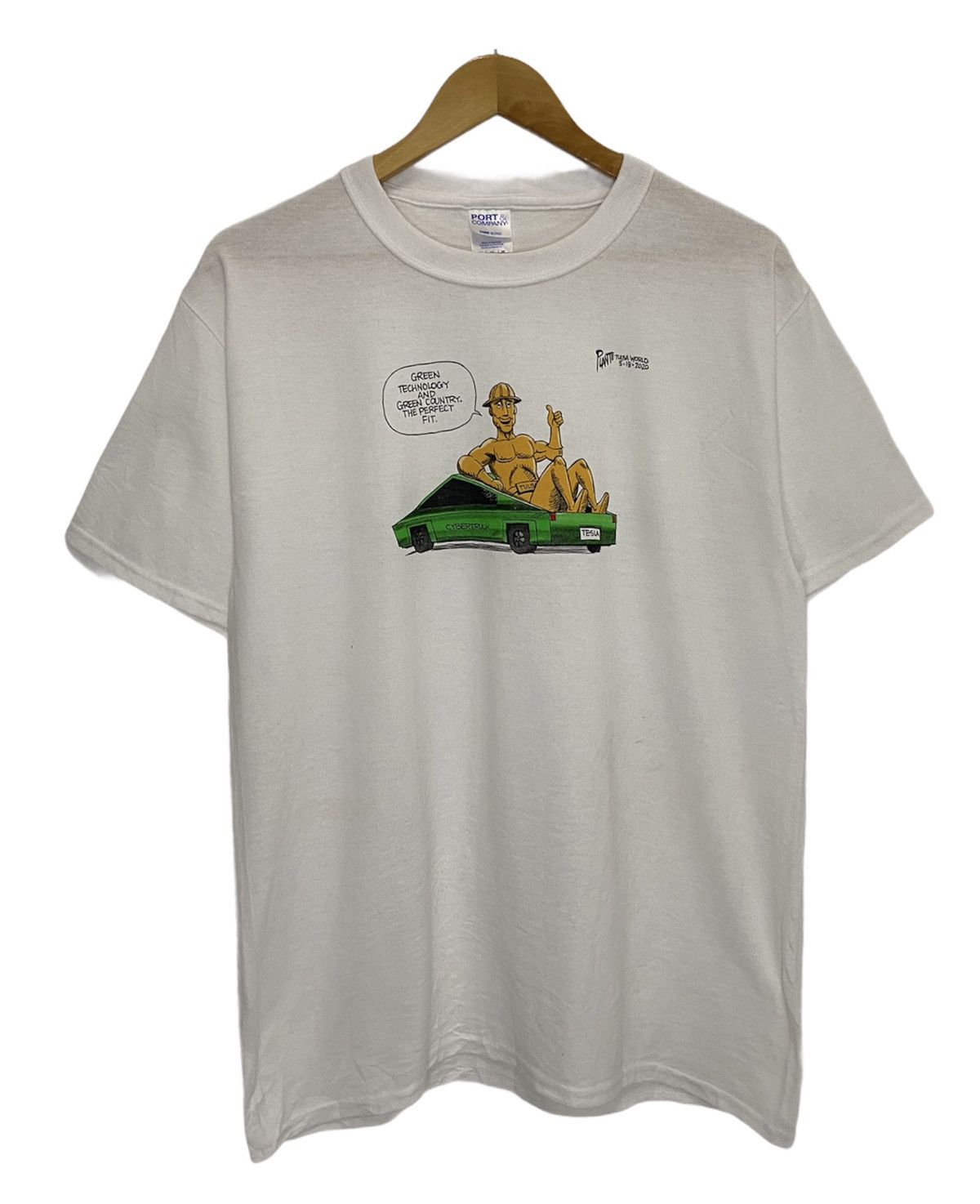 Vintage Tesla Big Print Promo T-Shirt Size US M / EU 48-50 / 2 - 1 Thumbnail