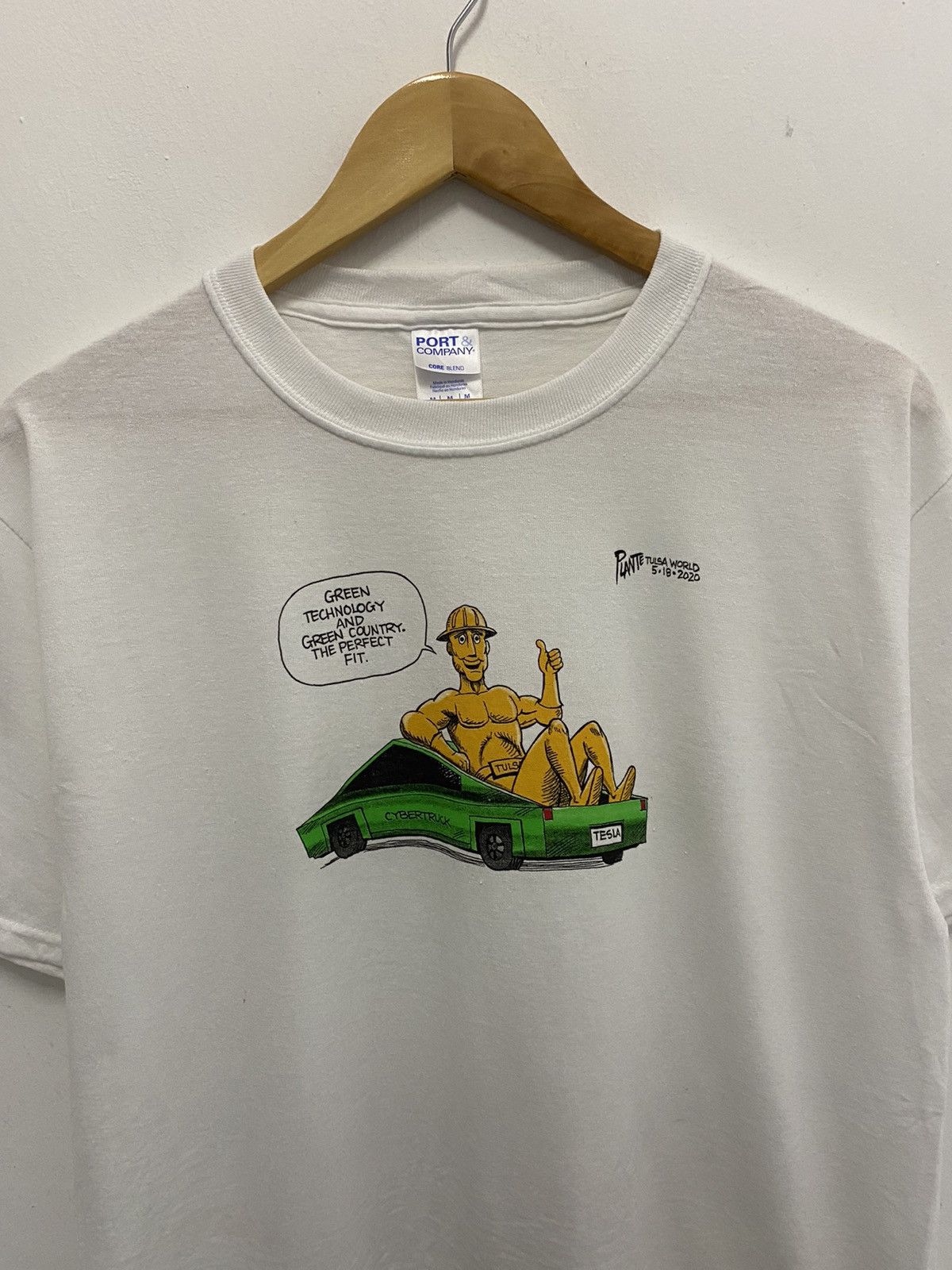 Vintage Tesla Big Print Promo T-Shirt Size US M / EU 48-50 / 2 - 5 Thumbnail