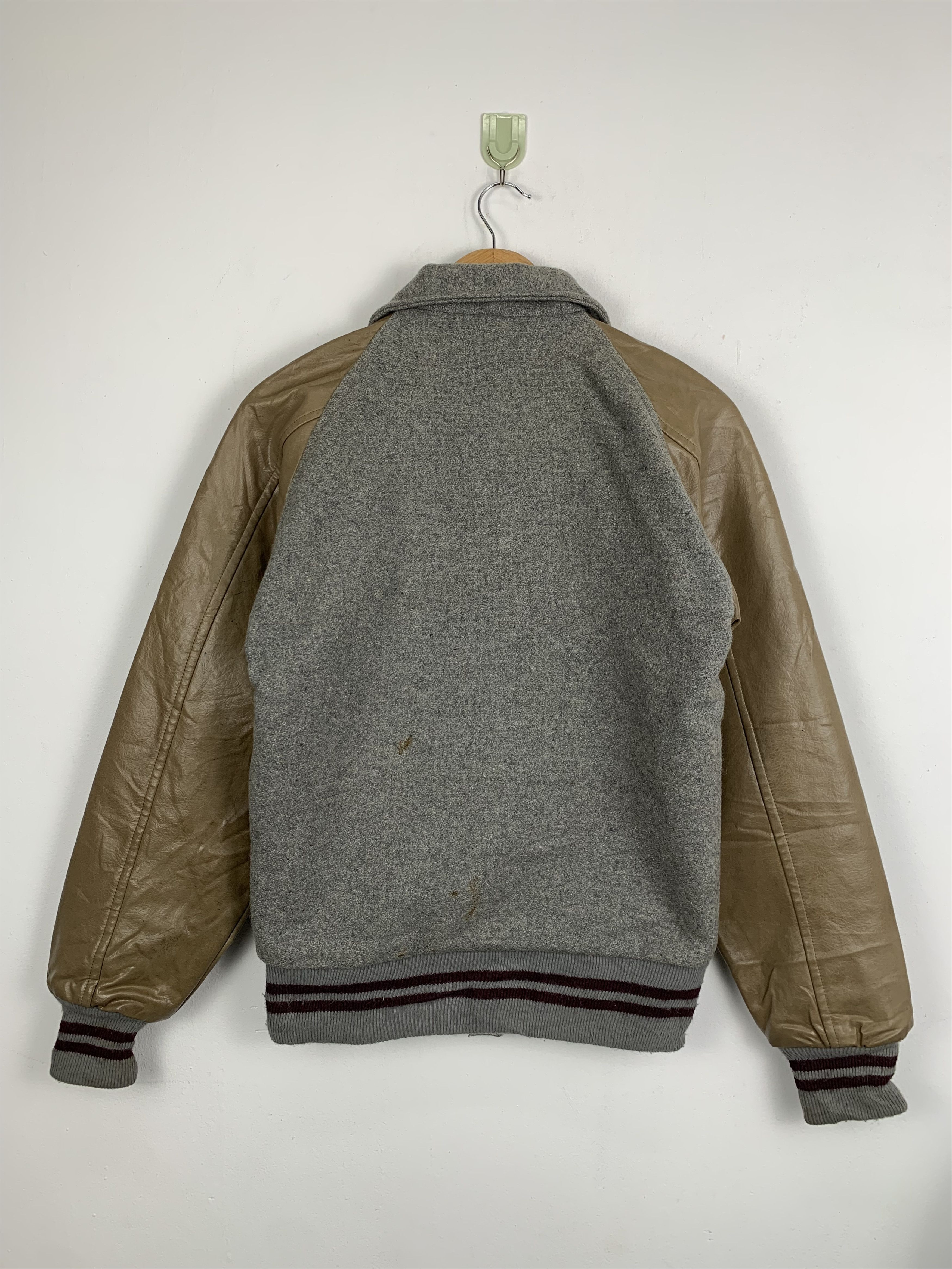 Japanese Brand Vintage 70s Japanese Brand Sleeve Leather Varsity V0505 Size US M / EU 48-50 / 2 - 3 Thumbnail