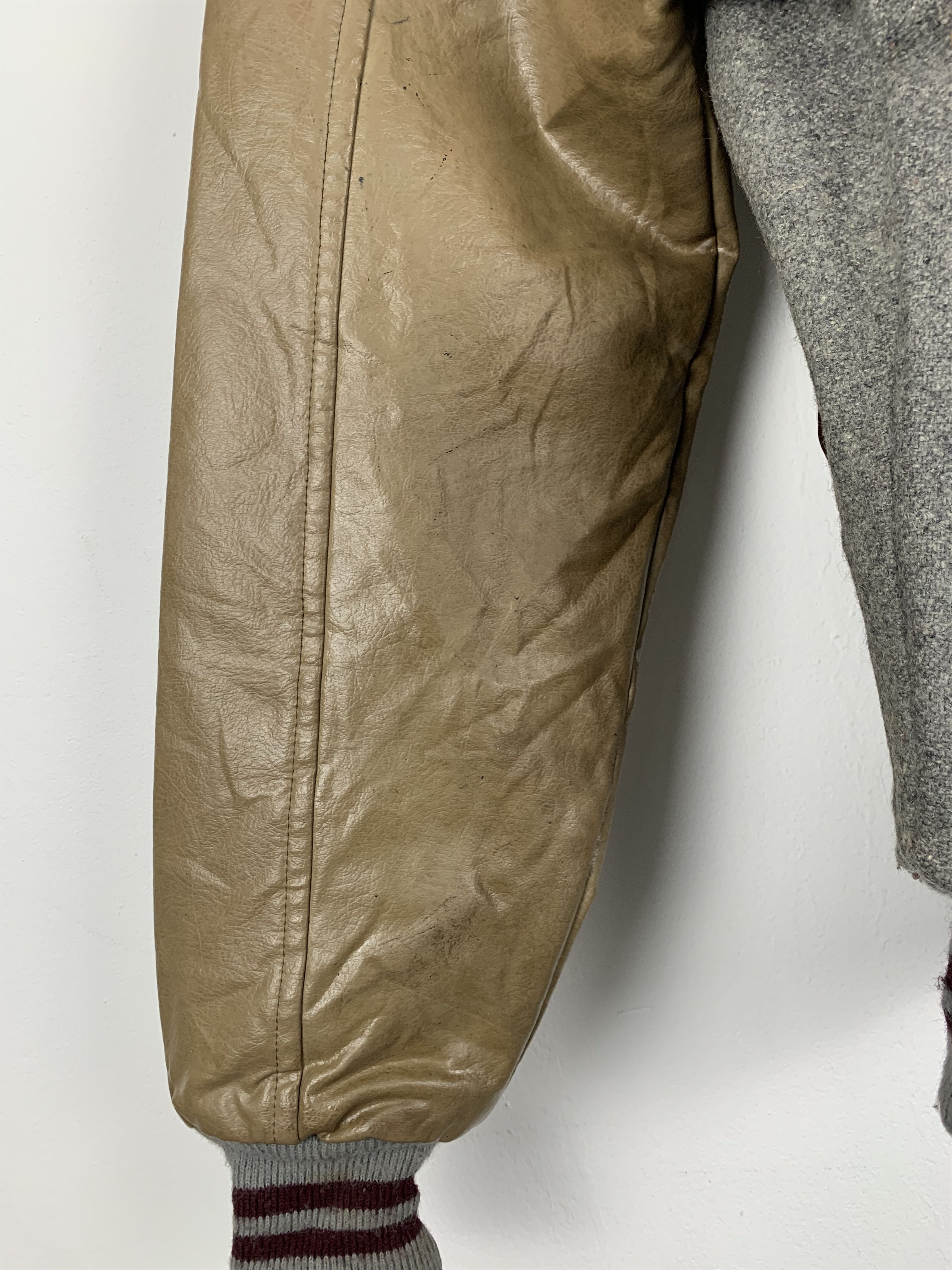 Japanese Brand Vintage 70s Japanese Brand Sleeve Leather Varsity V0505 Size US M / EU 48-50 / 2 - 12 Thumbnail