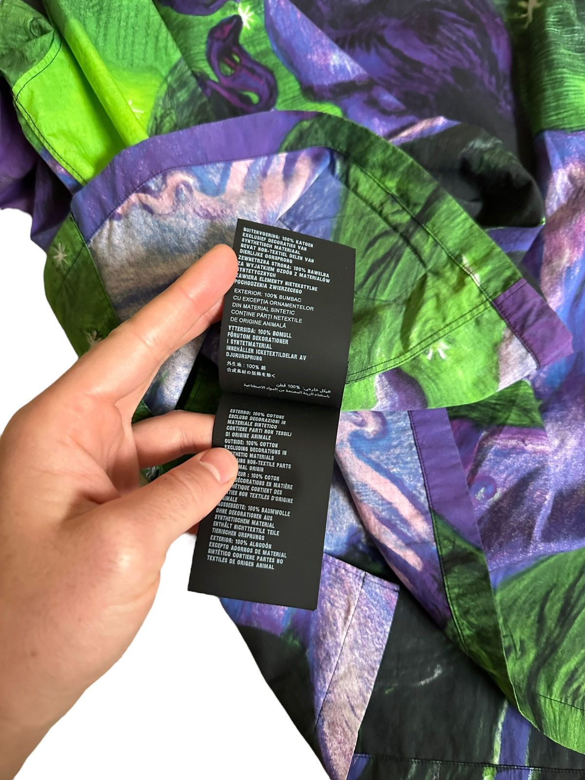 Prada FW18 Impossible Love Green Camp Bowling Shirt Size US M / EU 48-50 / 2 - 12 Thumbnail