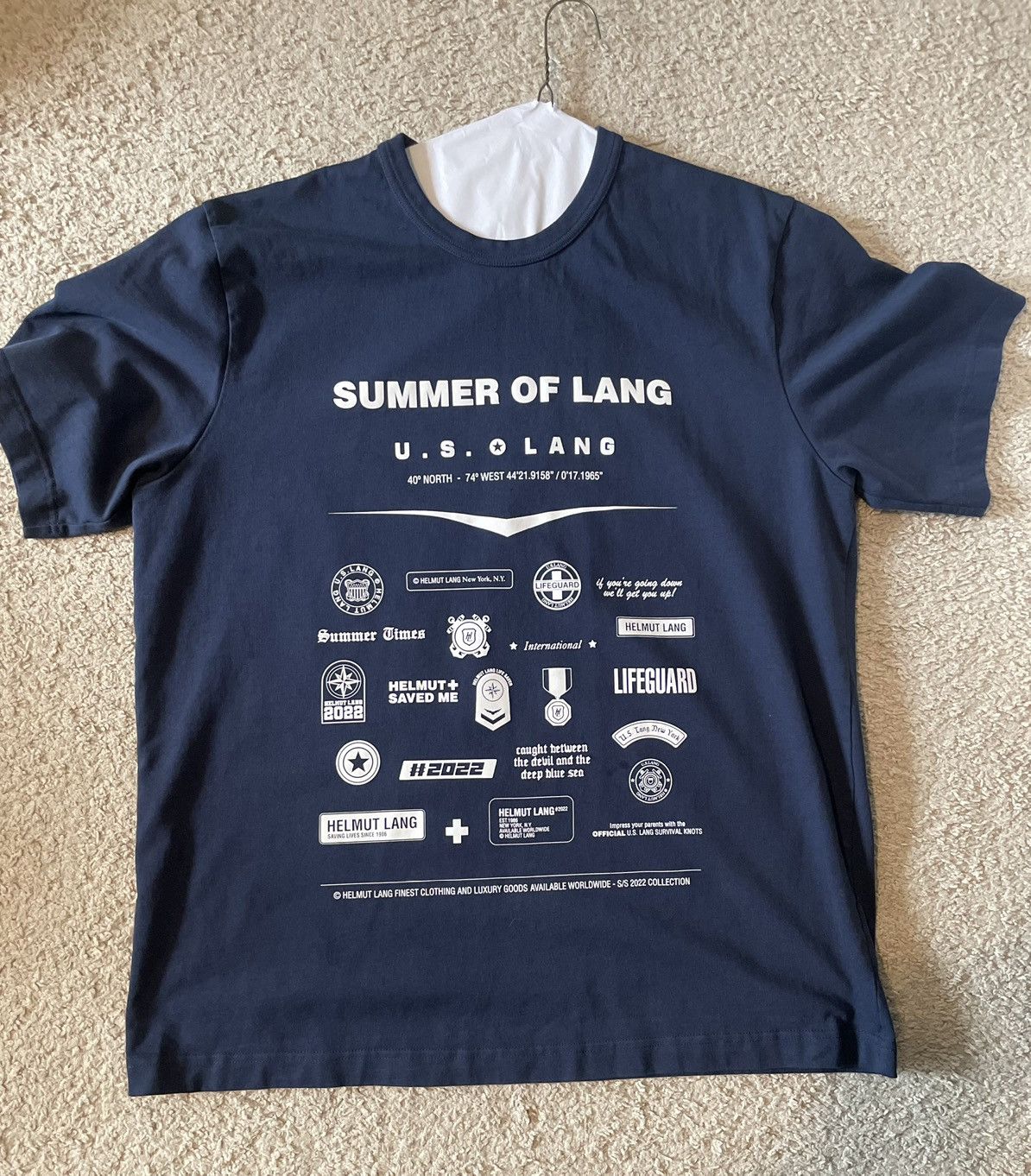 Helmut Lang Helmut Lang Summer Of Lang T-Shirt Size US XL / EU 56 / 4 - 1 Thumbnail