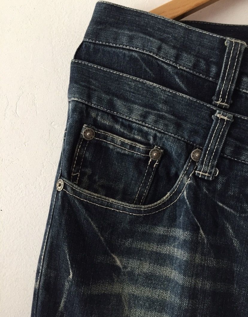 Hysteric Glamour × Japanese Brand × Tornado Mart Nglaus Jeans Acid double waist by Japanese Brand Size US 33 - 7 Thumbnail