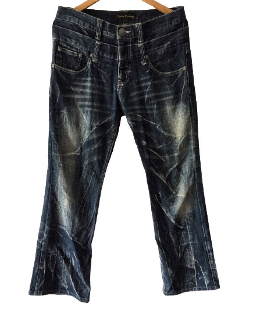 Hysteric Glamour × Japanese Brand × Tornado Mart Nglaus Jeans Acid double waist by Japanese Brand Size US 33 - 2 Thumbnail