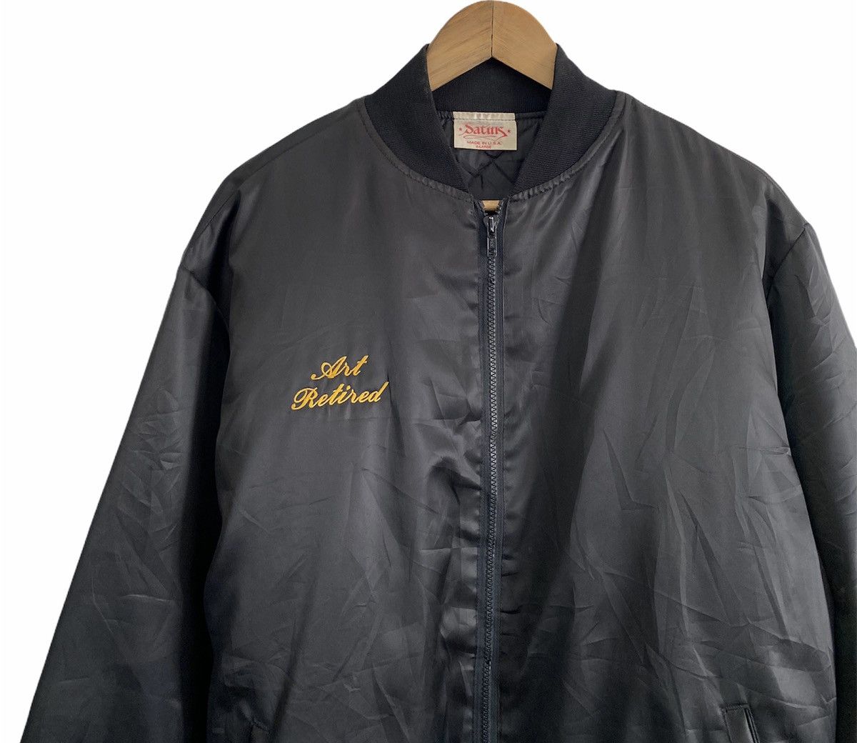 Other RARE🔥Boeing 747 Engineer Retired Flight SATIN Bomber Jacket Size US XL / EU 56 / 4 - 5 Thumbnail