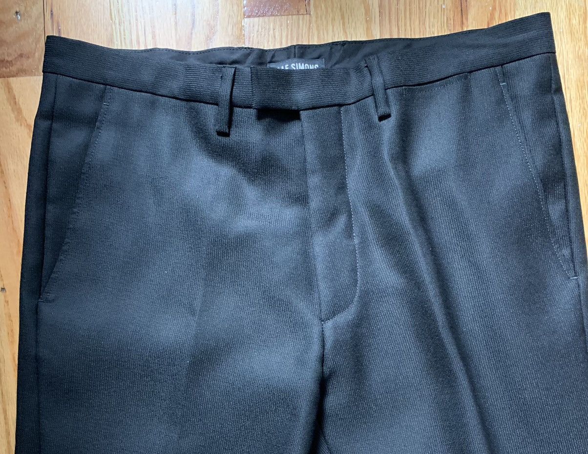 Raf Simons NEW slim-fit classic pants, IT50, textured wool,Italy Size 40R - 8 Thumbnail