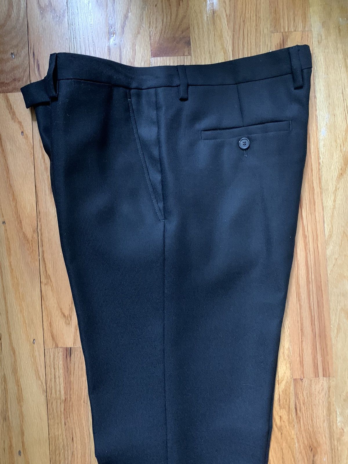 Raf Simons NEW slim-fit classic pants, IT50, textured wool,Italy Size 40R - 4 Thumbnail