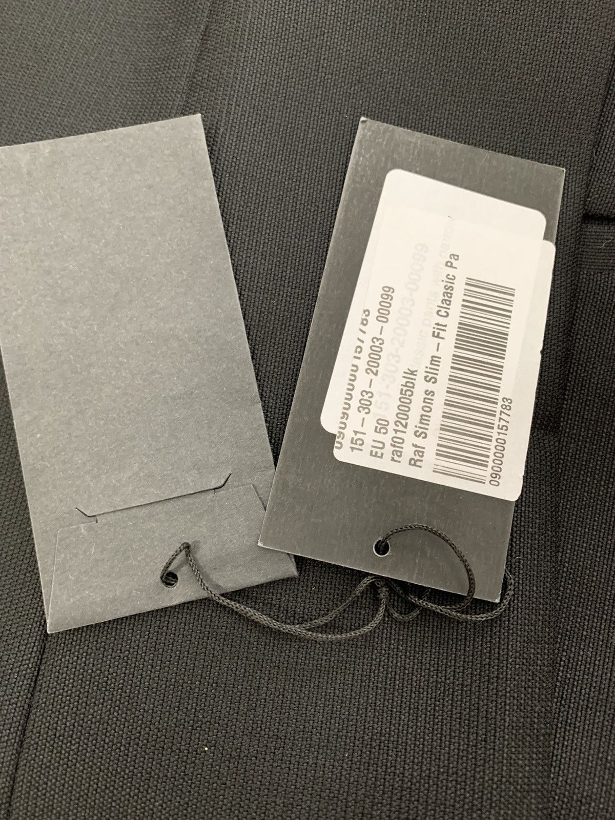 Raf Simons NEW slim-fit classic pants, IT50, textured wool,Italy Size 40R - 25 Thumbnail