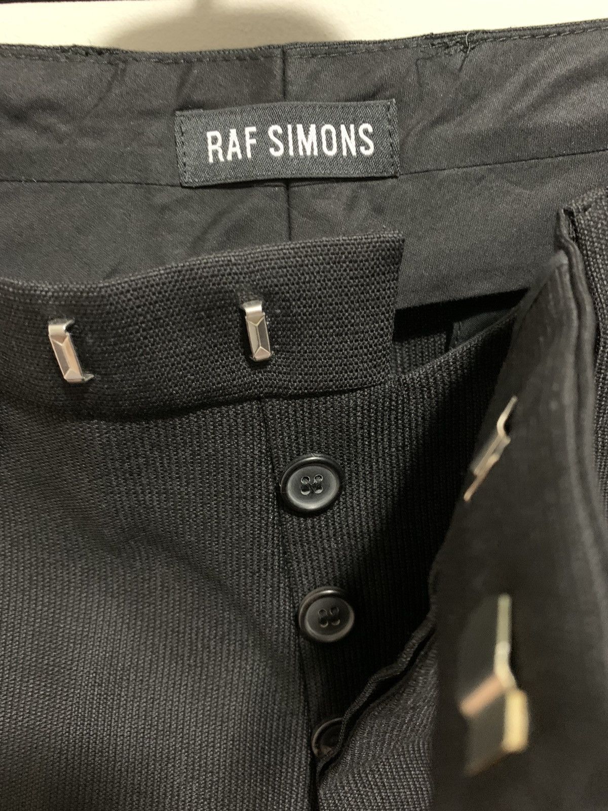 Raf Simons NEW slim-fit classic pants, IT50, textured wool,Italy Size 40R - 11 Thumbnail
