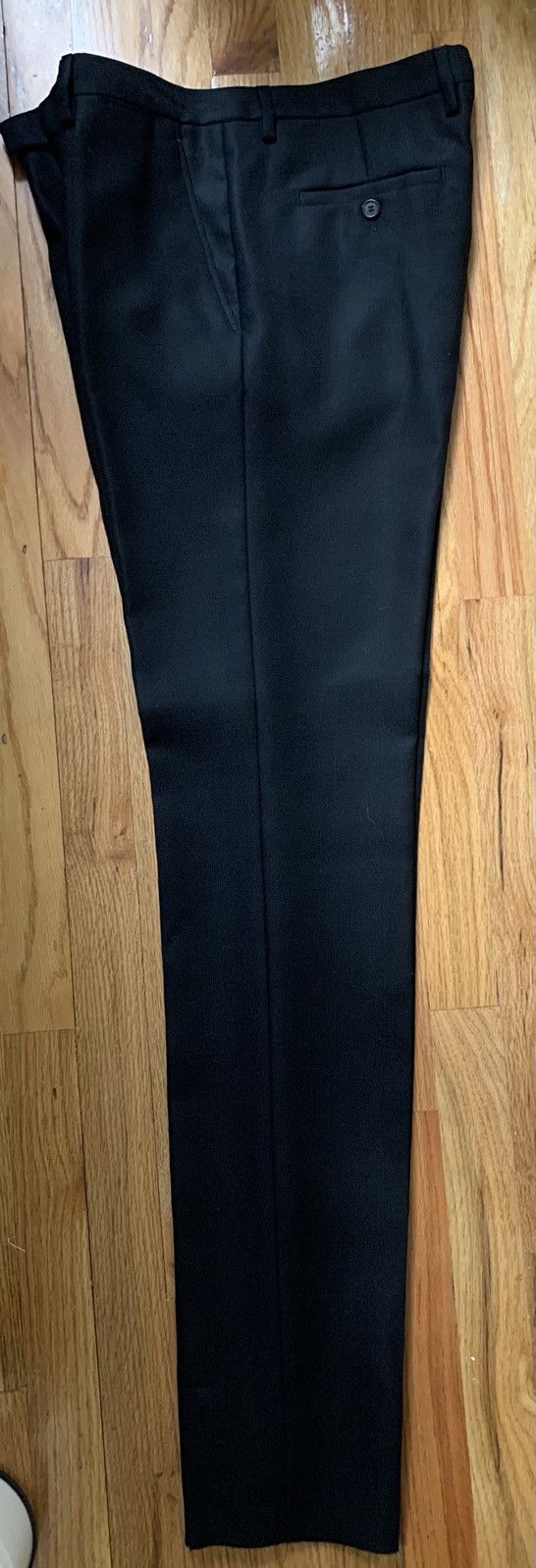 Raf Simons NEW slim-fit classic pants, IT50, textured wool,Italy Size 40R - 3 Thumbnail