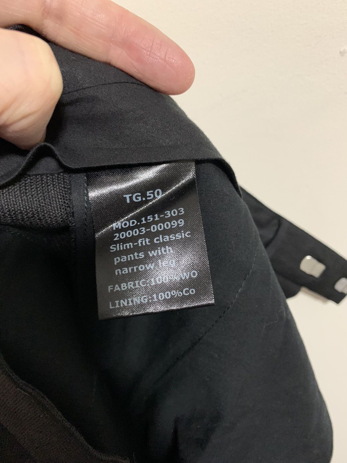 Raf Simons NEW slim-fit classic pants, IT50, textured wool,Italy Size 40R - 22 Thumbnail