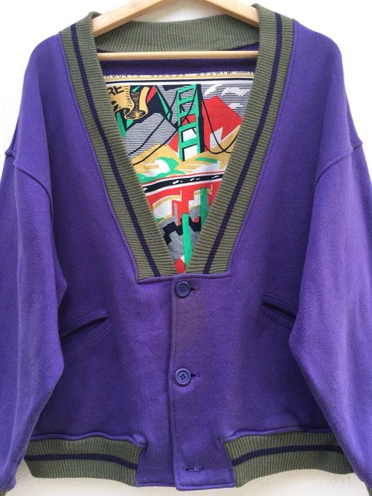 Issey Miyake Hai Sporting Gear by Issey Miyake Painting Design Jacket Size US M / EU 48-50 / 2 - 4 Thumbnail